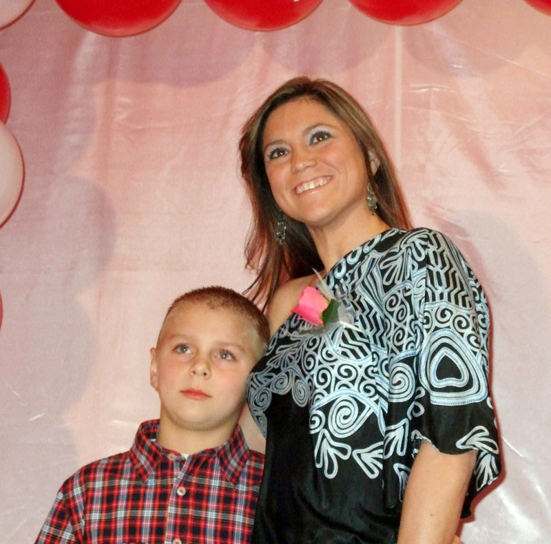 photo of mother and son